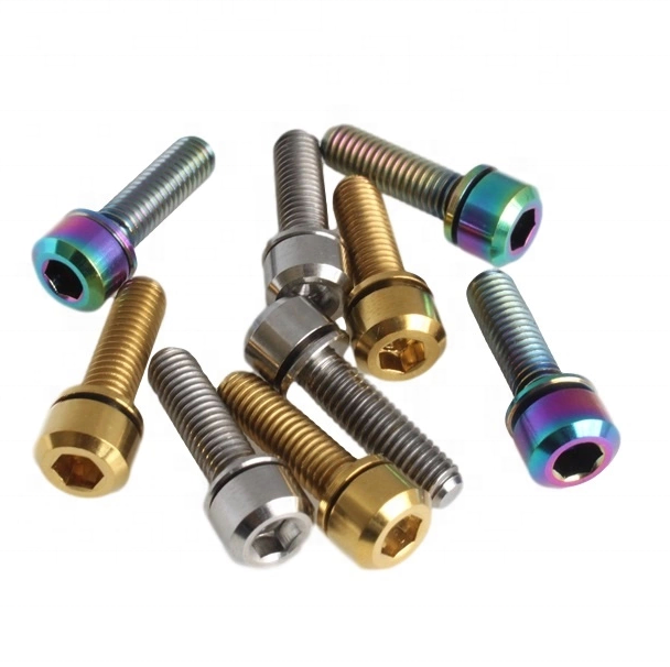 Titanium Bike Stem Bolt M5×20mm | Gr5 Titanium Hex Socket Cap Screw For Bicycle Stem