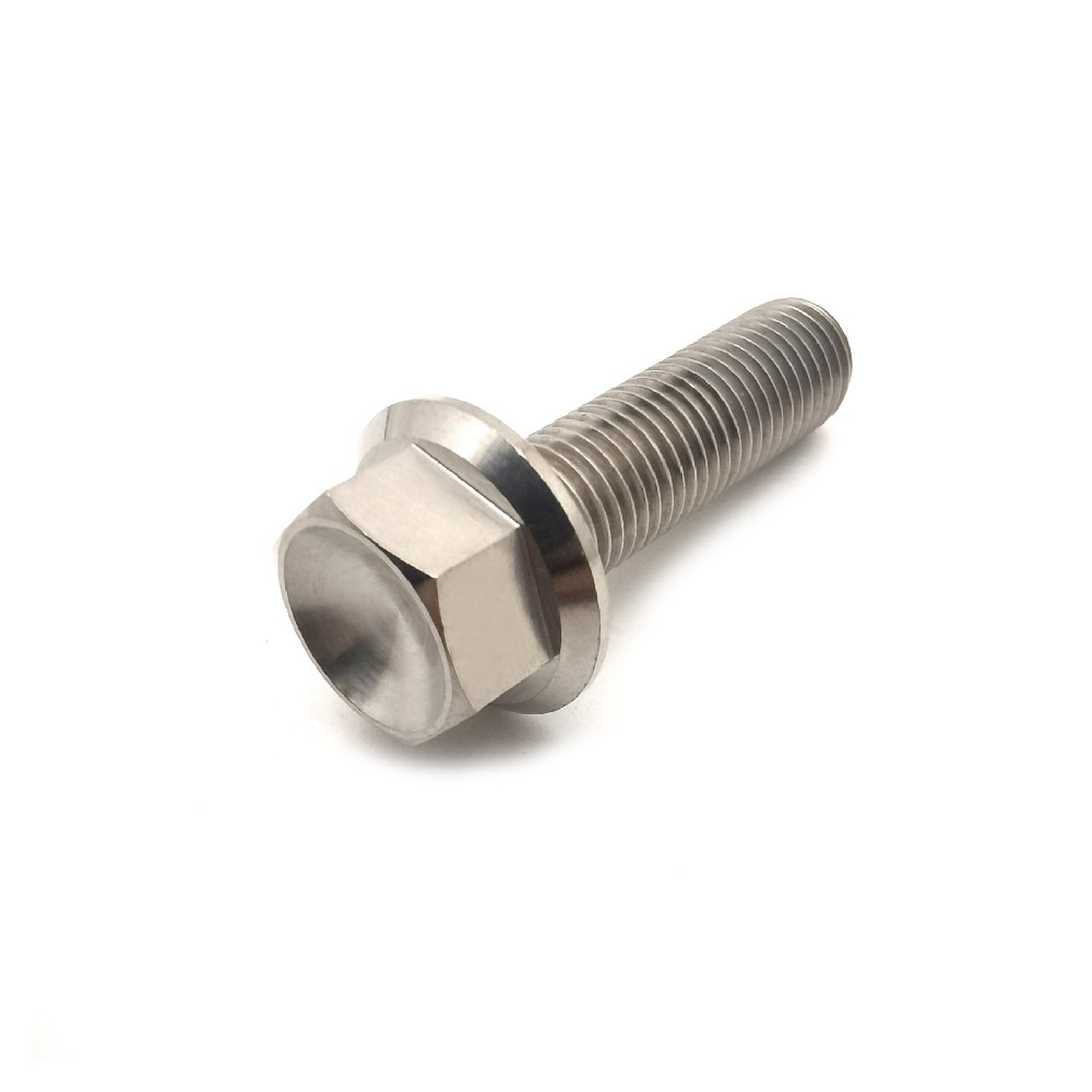DIN6921 Titanium Hex Flange Bolt M8×1mm Gr5 Ti Bolt | BJCJTi