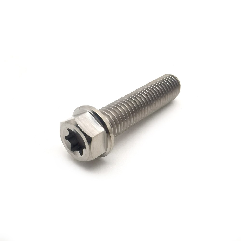 Titanium Hex Flange Bolt M8×1mm×35mm With Torx