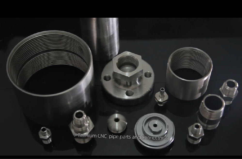 Titanium CNC pipe parts and Connector